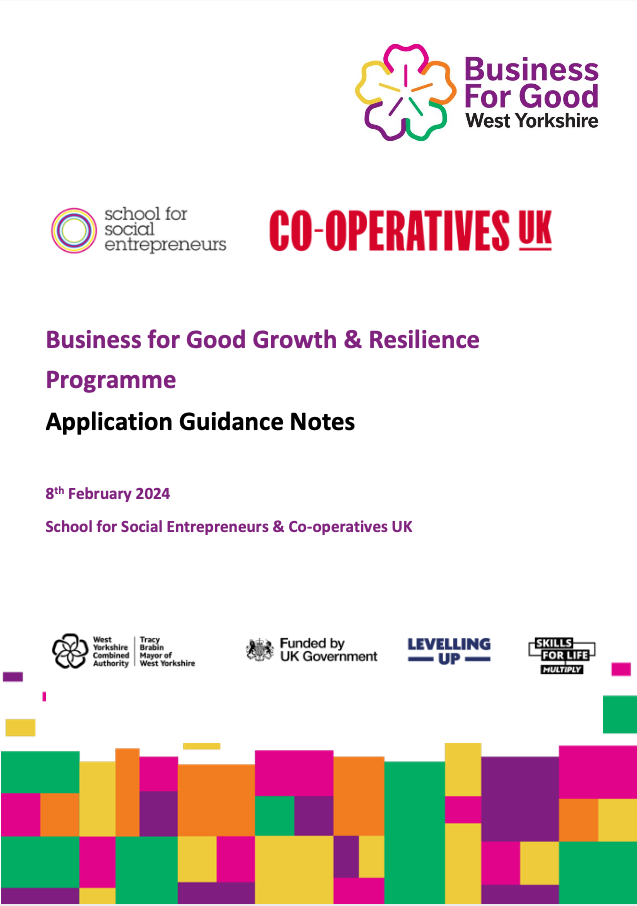 Business for Good Growth and Resilience Guidance Notes Cover Image