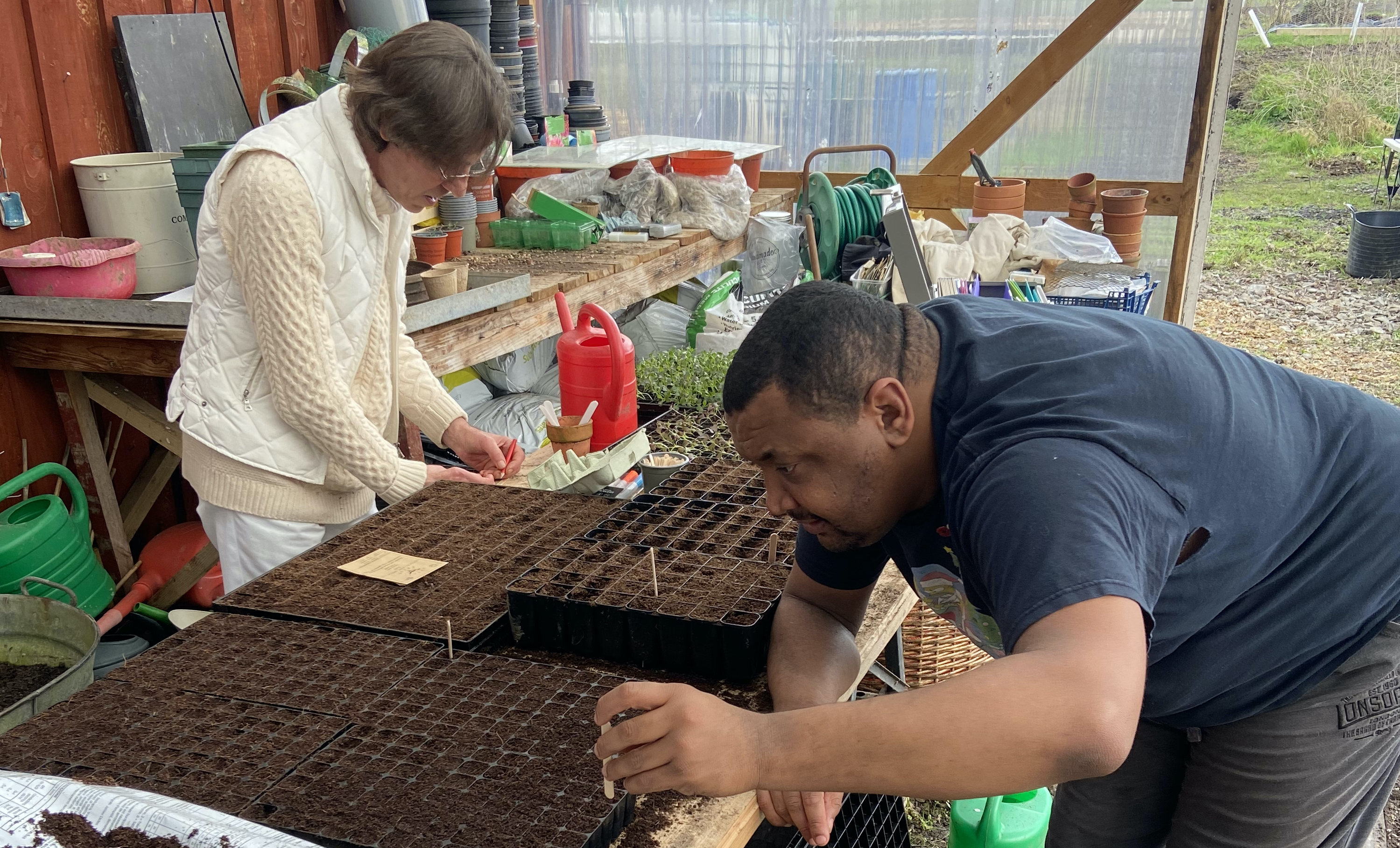 People working at Wedmore Village Farm