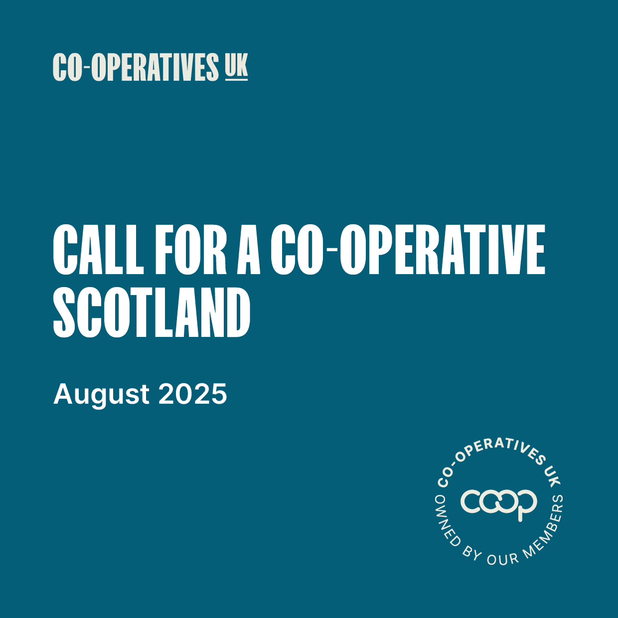 Call for a co-operative Scotland