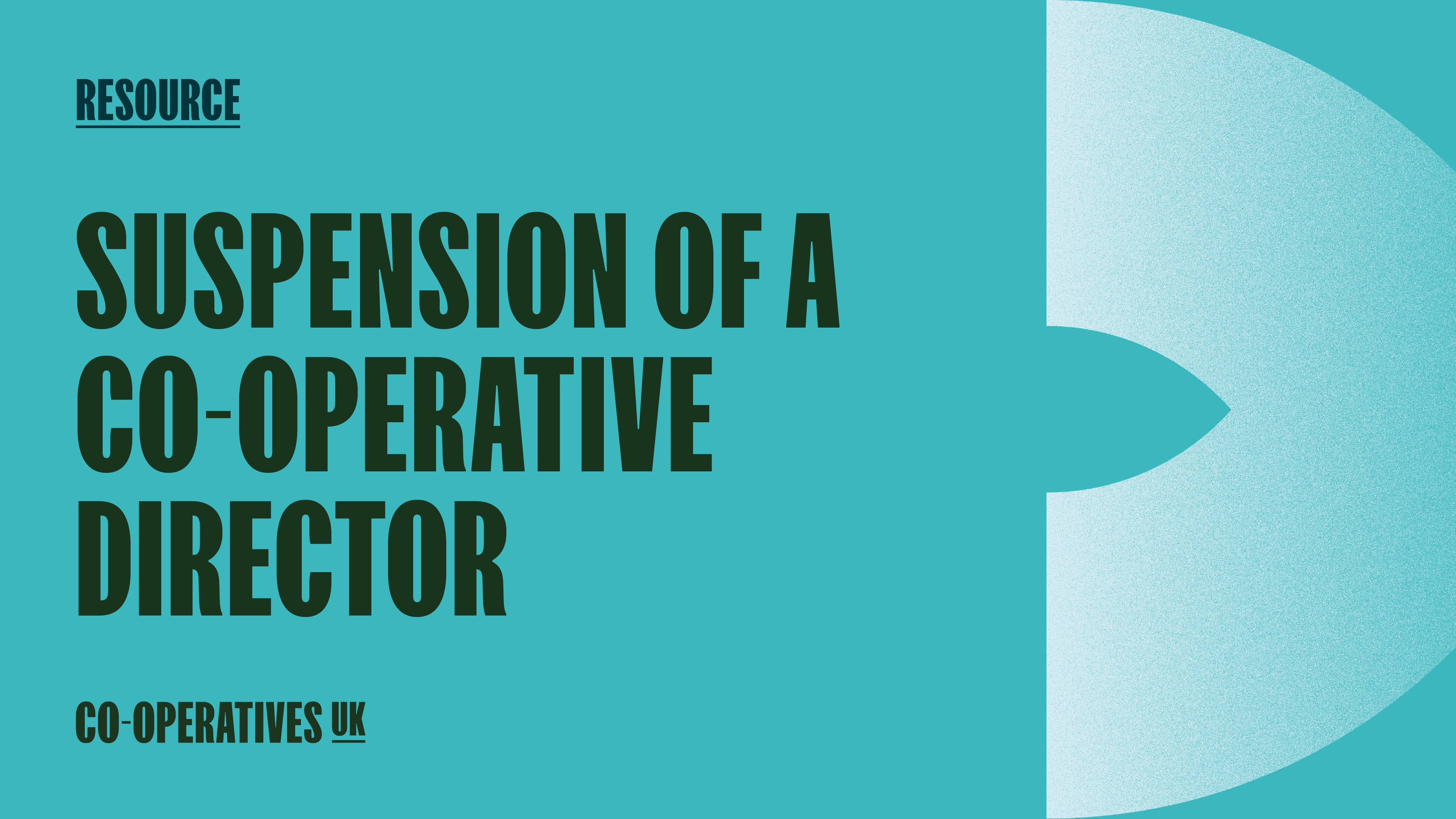 Suspension of a co-operative director