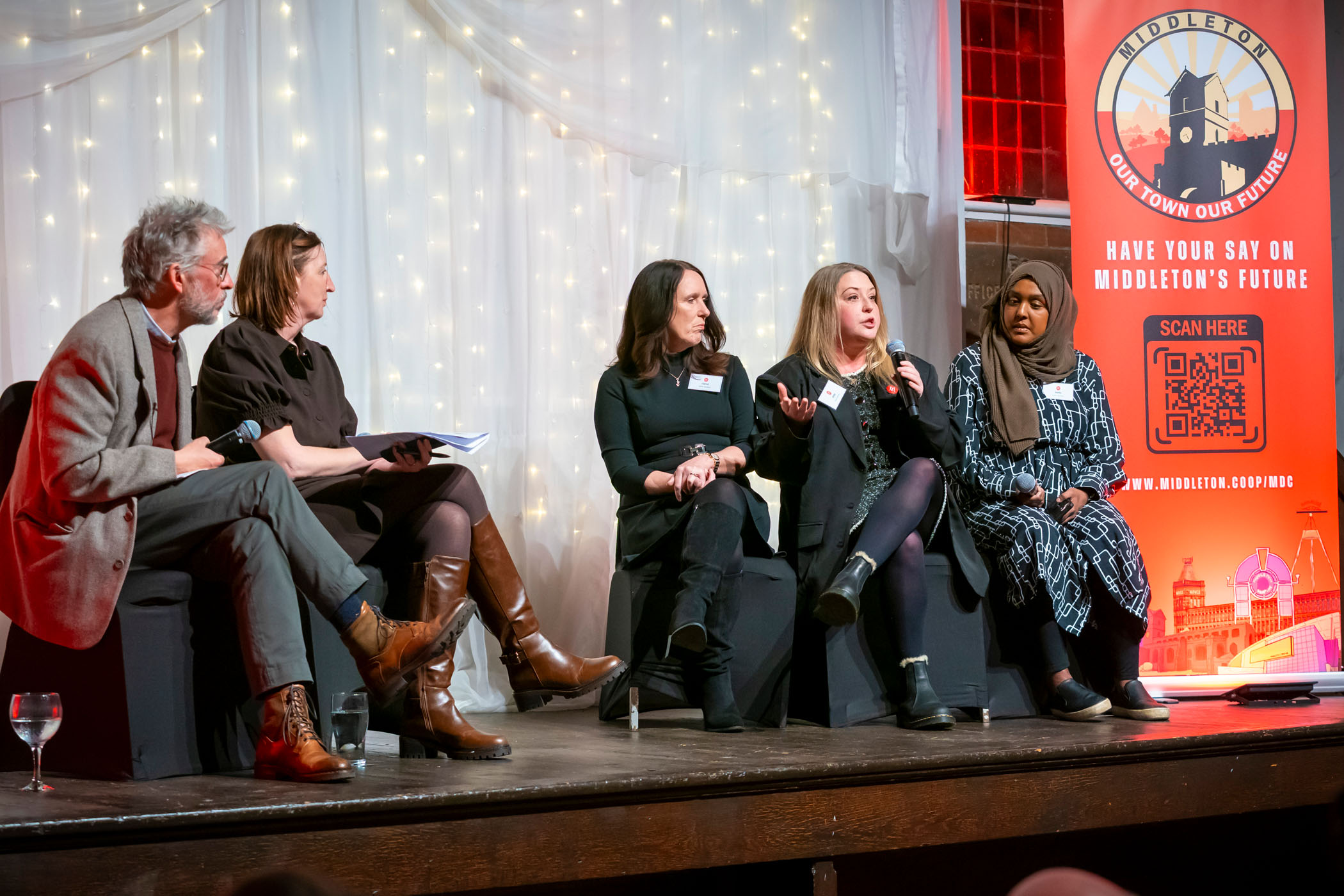 Middleton Co-operating regeneration panel discussing