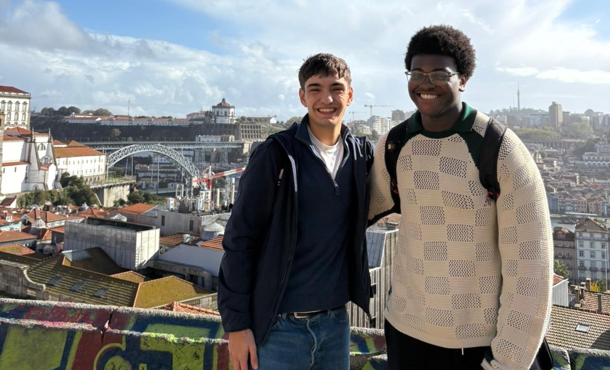 Ivan Brosnan and Victor Agbontean in Porto, Portugal
