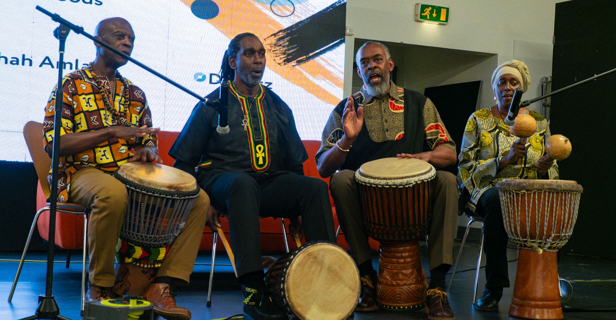 A band playing music at the Creative Caribbean Convention 