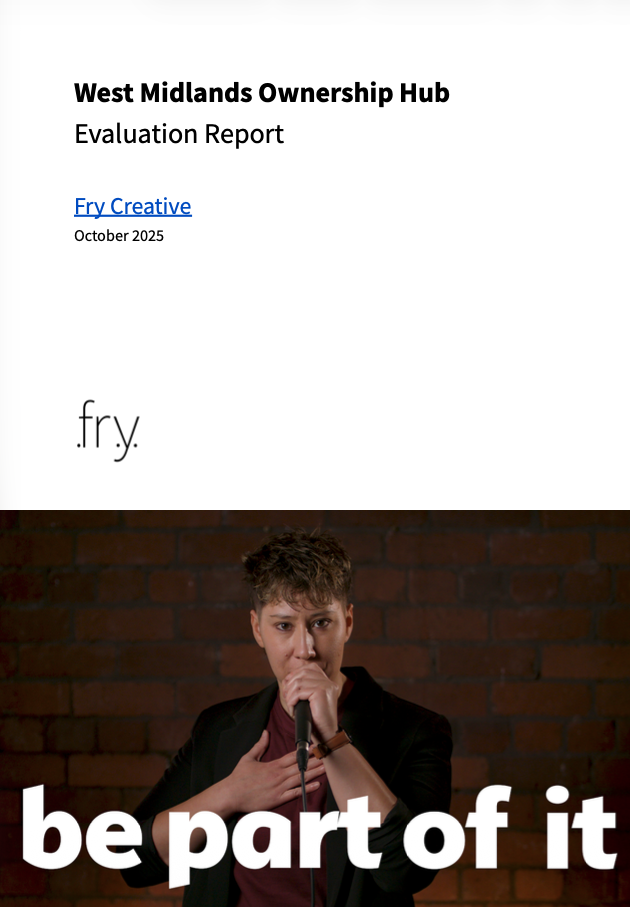 The cover of the report from Fry Creative on the West Midlands Ownership Hub