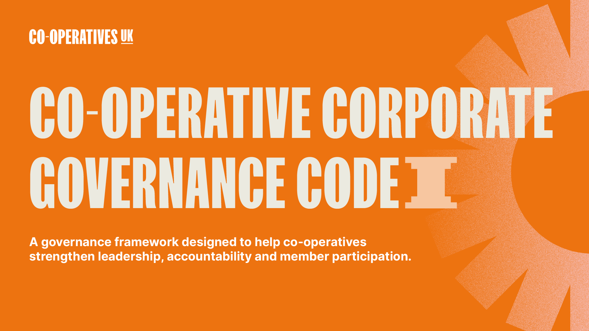 A graphic saying Co-operative Corporate Governance Code 
