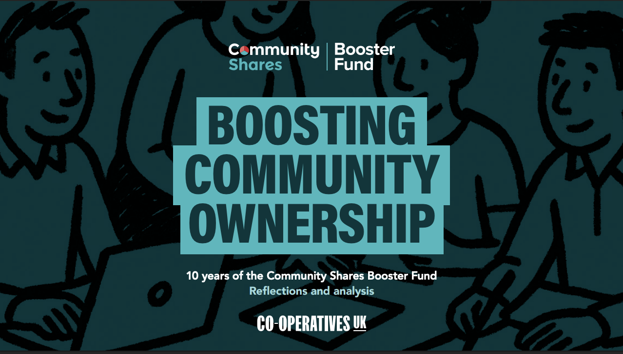 Front cover of the Boosting Community Ownership report
