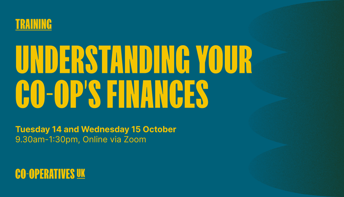 A graphic saying: Understanding your co-op's finances