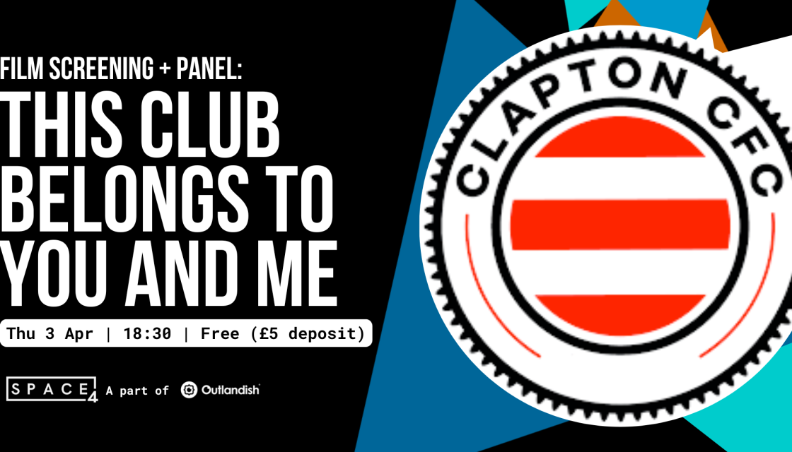 Poster for the Space4 hosted event 'This Club Belongs to You and Me'