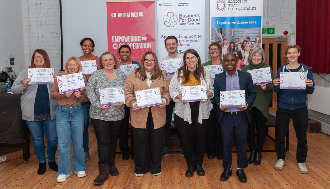 The Growth and Resilience Programme participants with their certificates