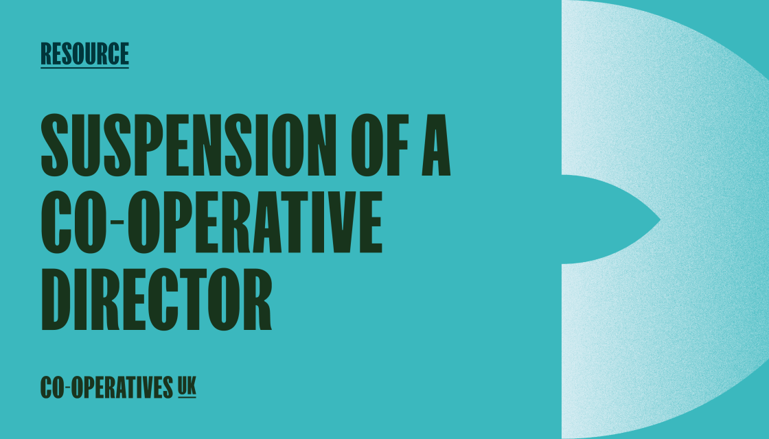 Suspension of a co-operative director