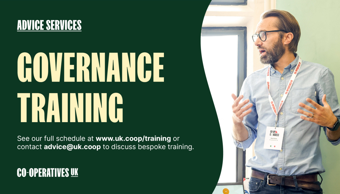 A graphic saying Governance Training