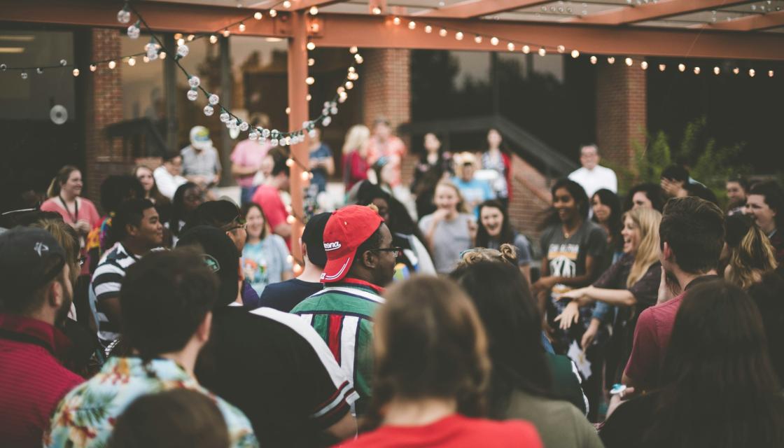 A large group of people 