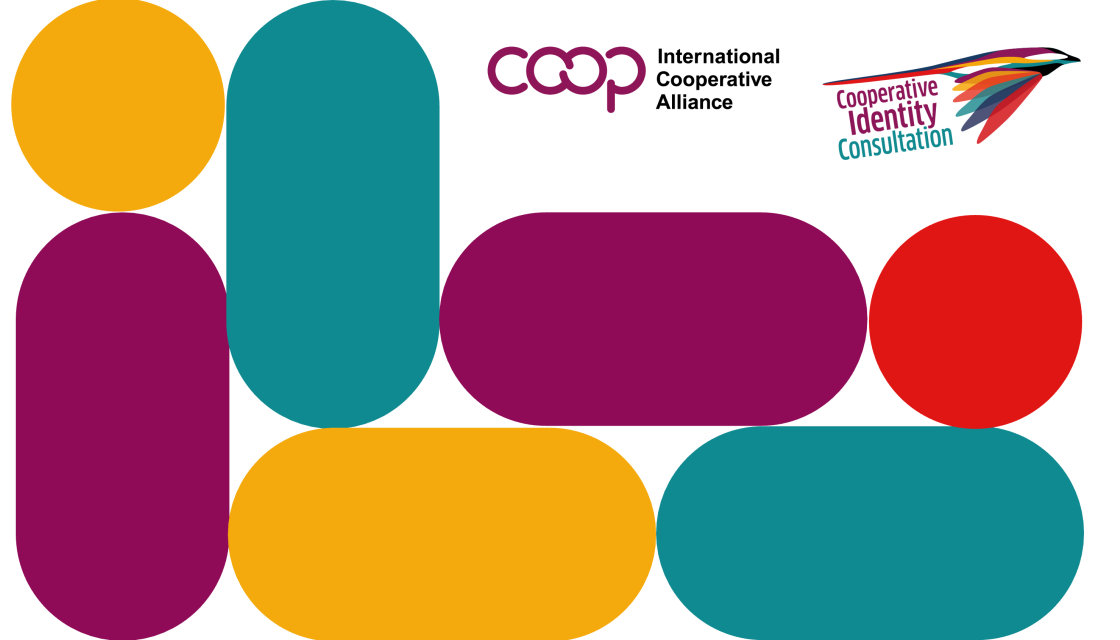 A banner highlighting the International Cooperative Alliance's Co-operative Identity consultation