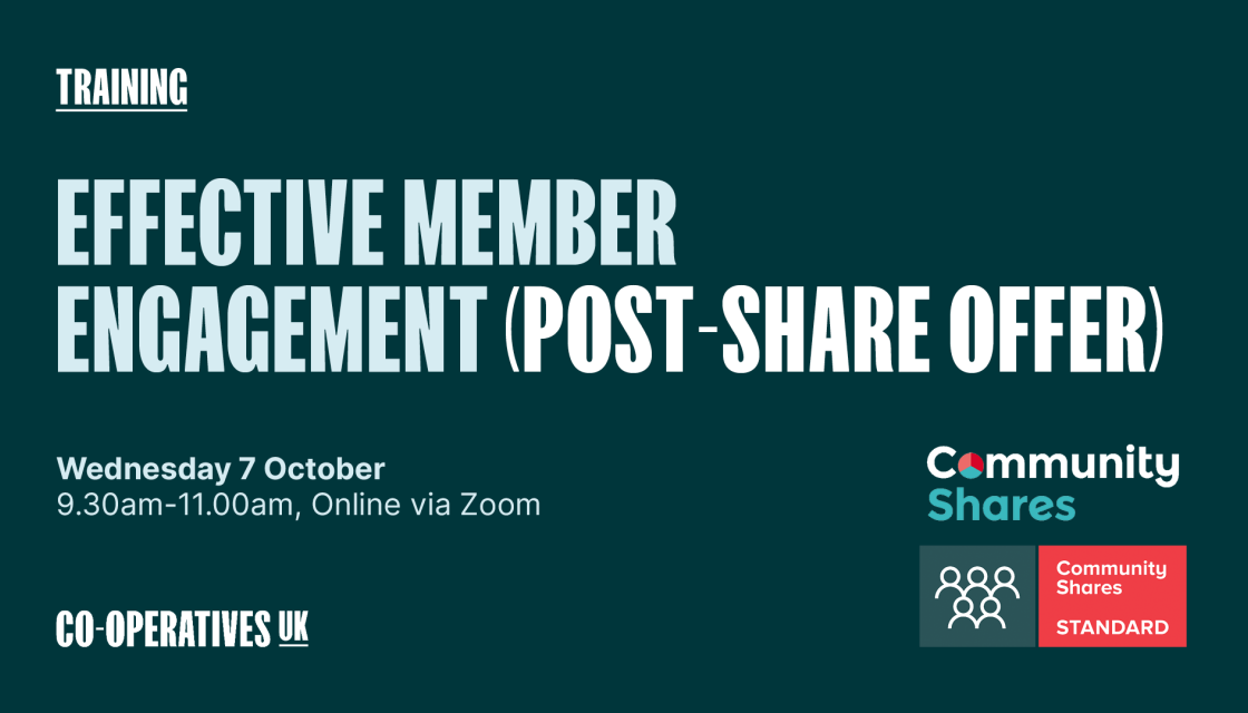 Effective Member Engagement, 7 Oct, 9.30-11.00