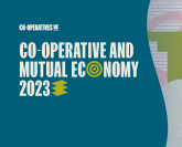 Adapted front cover of the Co-operative and Mutual Economy 2023 report.