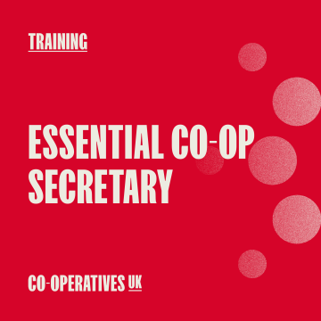 A graphic saying: Essential co-op secretary