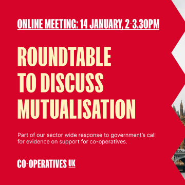 Policy: Roundtable to discuss mutualisation - Online, 14 January