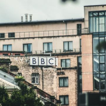Image showing a building with the BBC logo on