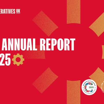 Front cover of Co-operatives UK's Annual Report 2025