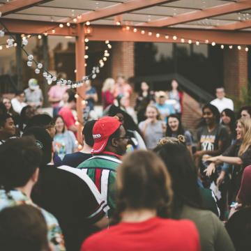 A large group of people 