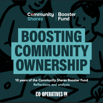 Front cover of the Boosting Community Ownership report